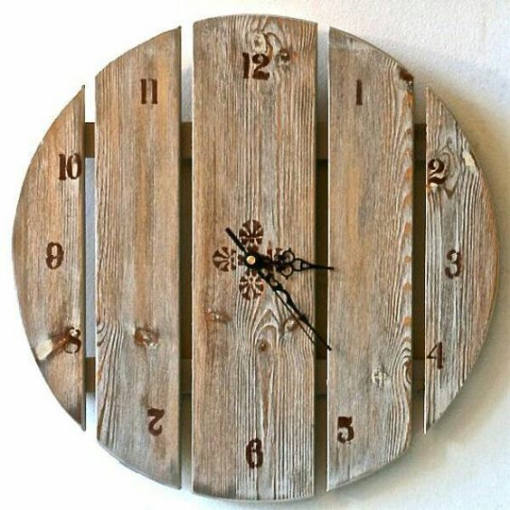 mẫu đồng hồ treo tường bằng gỗ