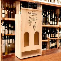 hộp rượu 2 chai mẫu nho