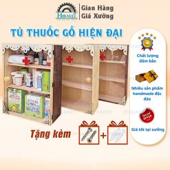 tủ thuốc gỗ