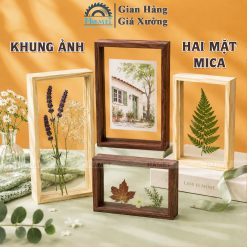 Khung Ảnh Gỗ 2 Mặt Mica Trong Suốt Bản 4cm. Khung Decor Không Gian Sống Thêm Sang Trọng Và Tinh Tế