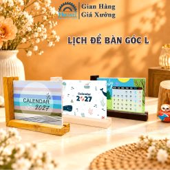 LỊCH GỖ ĐỂ BÀN