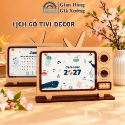 LỊCH TIVI GỖ ĐỂ BÀN