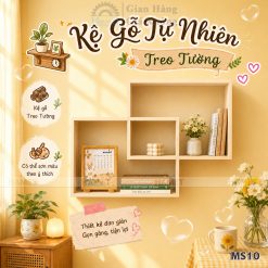 KỆ GỖ DECOR MS10