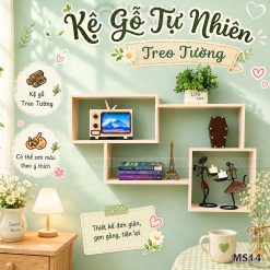 KỆ GỖ DECOR MS14