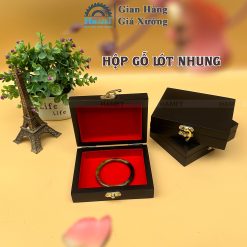 HỘP GỖ ĐỰNG VÒNG TAY LÓT NHUNG CAO CẤP
